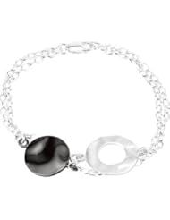 Sterling Silver Fashion Link Bracelet 07.50 Inches