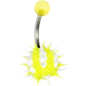 Key Lime BEACHBALL HEDGEHOG Belly Button Ring by 