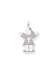 14k White Gold Kid Charm Cyber Monday Special