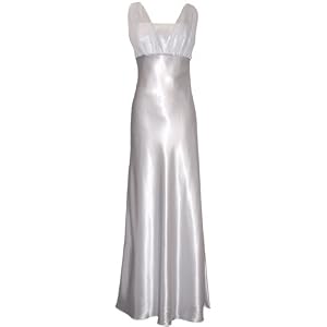 Satin Chiffon Prom Dress Holiday Formal Gown Crystals Full Length