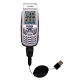 Retractable USB Cable for the Samsung SCH-N330 with Power Hot Sync and Charge capabilities - Gomadic Brand w/ TipExchange Technology
