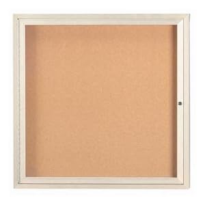 1 Door Framed Enclosed Bulletin Board