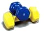 1LB. Premium Bright Color Vinyl Coated Single Dumbell with ERGO Handle, by VTX