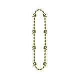 Gold Football Helmet Bead Necklace (1 Pack)