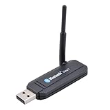 Min USB 2.4G Bluetooth Wireless Adapter Dongle with Antenna for Laptop Desktop PC- Black