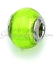 Silver Zable August Birthstone Murano Beads BZ1508