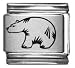 Clearly Charming Polar Bear Laser Italian Charm