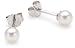 Valero Pearls Valero Classics Damen-Ohrstecker 925 Sterlingsilber Süßwasser-Zuchtperlen weiß ca. 4,0-4,5 mm 186110