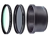 PLP-Z10 MC Protector & Polarizer Filter Kit - PLP filter kit Incl. RT5245MD Camera Adapter for Minolta Dimage Z1