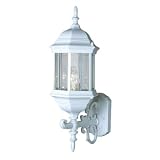 Beveled Glass 1 Light Wall Lantern - White