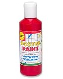 Washable Poster Paint 8Oz. Red - B000BN8YJK