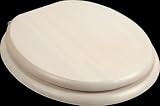 Round Toilet Seat Brass Fittings White-wash Finish