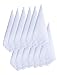 MileyMarla Ladies Embroidery Cotton White Handkerchiefs Lace Wedding HankiesB-6pcs
