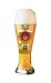 Weizen Beer Glass, Mouth Fill, Designer Color Enamel w/ Matching Drink Coaster in Gift Box