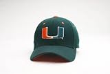 Miami Hurricanes (split) U Dark Forest Green ZH Flex Fit Hat