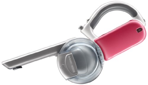 Black und Decker PV1225NPM-QW Dustbuster Pivot mit Cyclonic Action / 12 Volt / inklusive Zubeh&ouml;r / brilliantweiss-rot