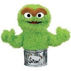 Sesame Street - Plush - Oscar the Grouch Hand Puppet