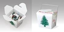 Gold Label Chinese Take-Out Music Box, Santa