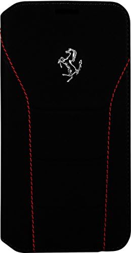 The Kase Collection Ferrari 488 Genuine leather Flip case for Samsung Galaxy S7, Black Black Unique size