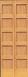 Interior Door: Fir Five Panel Shaker Bifold