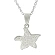 Tressa Sterling Silver Cubic Zirconia Accented Starfish Necklace
