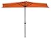 Trademark Innovations Patio Half Umbrella, 9', Orange