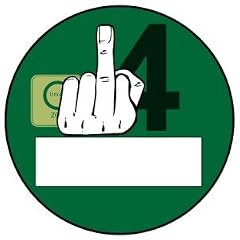 FEINSTAUBPLAKETTE FUCK YOU Aufkleber Autoaufkleber
