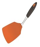 Mario Batali Large Flexible Nylon Turner with Soft-Grip Handle, Persimmon