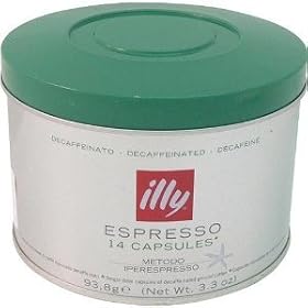 illy iperEspresso Capsules Decaf Coffee, 3.3-Ounce, 14-Count Capsules