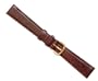 deBeer handcrafted in France, Gen Lizard Long band with a soft hypo-allergenic nu-buck lining, Havana, Size 17 MM