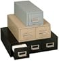 Double Drawer Card File, (6 x 9) - Tan