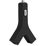 TYLT Y-Charge 4.2A USB Car Charger Dual Port for Charging Two Devices - Black