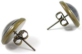 Vintage World Map Earrings Old World Map Stud Earrings