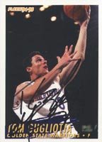 Tom Gugliotta, Golden State Warriors, 1994 Fleer Autographed Card