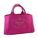 ★☆5日間限定SALEプライス（-5/29まで）☆★PRADA ： プラダ 2012年春夏新作　ロゴ入りキャンバス（CANAPA）トートバッグ ピンク(FUXIA) 並行輸入 プラダ バッグ 限定