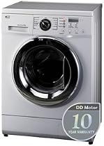 LG washing machine, 1200prm, 8kg load, direct drive, AAA+ rated, white,