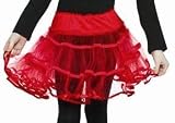 Kids RED Crinoline Petticoat Girls Tutu Fluffy Skirt Childs sz 7-10