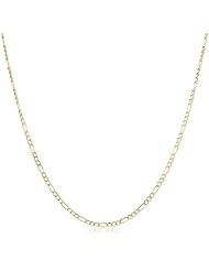 10K Gold 2mm Figaro Chain Necklace