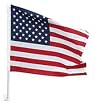 USA US Car Motorcycle Flag with Pole FREE SHIPPING