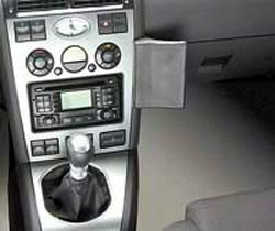 Waeco FOK190 Echtleder Telefonkonsole Radio schwarz f&uuml;r Ford Mondeo ab Bj. 2001