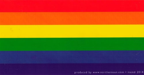 Rainbow Flag - Diversity Small Magnetic Bumper Sticker / Decal Magnet (5