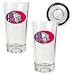 New Jersey Nets - 2pc Pint Ale Glass Set with Basketball Bottom - Oval Logo (Quantity of 1)