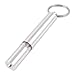 Cylinder Shape Anti-Static Keychain Silver Tone Clear Car Static Electricity Releaser Discharger
