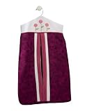 Lambs and Ivy Tivoli Garden Diaper Stacker, Raspberry
