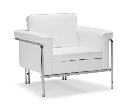 Zuo Modern Singular Armchair White Zuo Modern Singular Armchair White