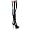 5 3/4 Inch Sexy Thigh High Boot High Heeled Stretch Platform Side Zip Black Size: 6