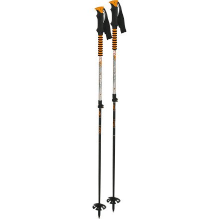 KOMPERDELL Herren Skitourenst&ouml;cke C7 Titanal Carbon, schwarz orange, 1842404-10 Preisvergleich