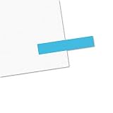 Small Rectangular Removable/Reusable Page Flags, 1x3/16, Blue, 3,600/Bulk Pack