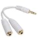 Electronics : iPlug 3.5mm Earbud Splitter Cable for iPod (White)
