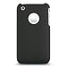 Iphone 3g 3gs Rubber Case Black Rear Case W Mirror Protector